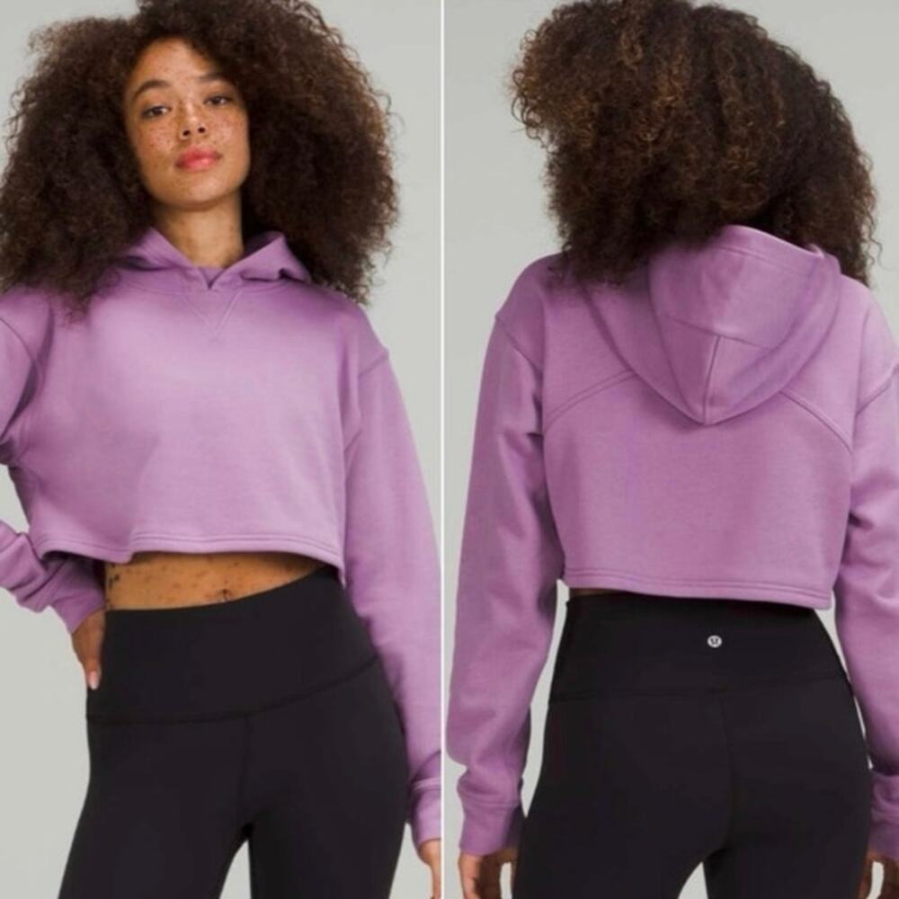 Lululemon All Yours Cropped Hoodie sz 6